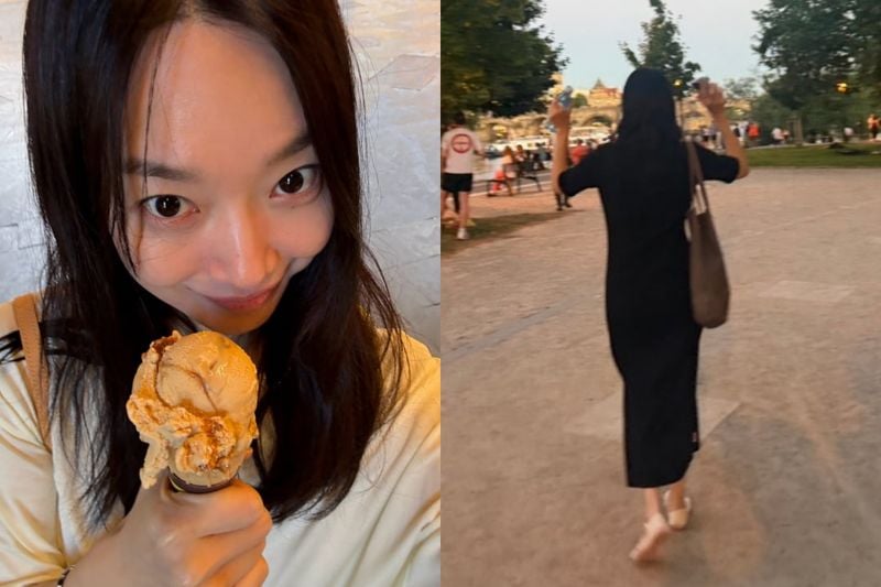 신민아, 발가락 신발 신고 2만보 걷기