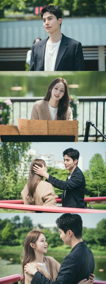 “야외 버스킹 속 초밀착 눈맞춤”…이동욱·이성경, ‘착한 사나이’ 설렘 폭발→로맨스 긴장감 고조 / JTBC