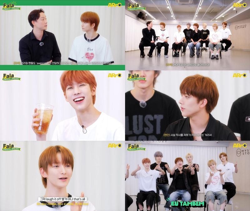 “아크·지빈, 포르투갈어로 물든 무대”…‘Fala JIBEEN e Disuki!’서 글로벌 성장세→3집 ‘HOPE’ 에피소드 공개 / 미스틱스토리