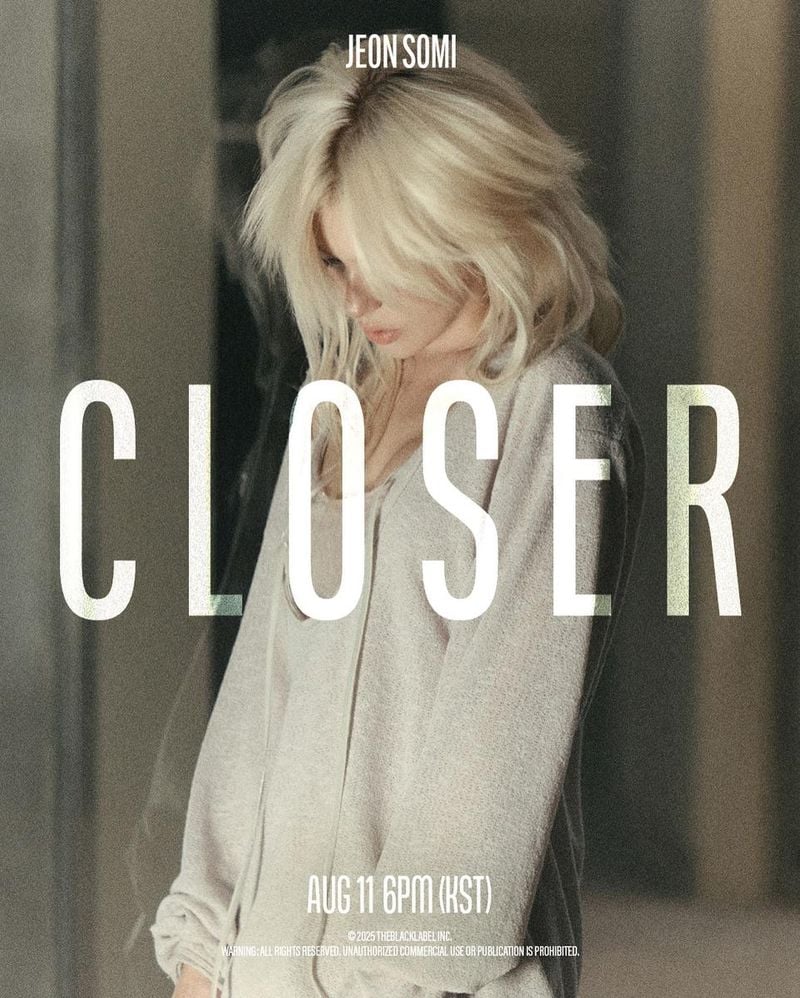 “흐린 시선, 잠깐의 멈춤”…전소미, CLOSER 포스터→고요한 긴장감 / 가수 전소미 인스타그램
