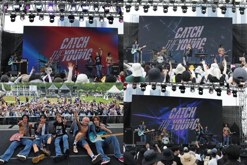 “같이 외친 YOUTH”…캐치더영, ‘펜타포트’서 떼창의 무대로 청춘 증명→무대 내공 빛났다 / 에버모어엔터테인먼트