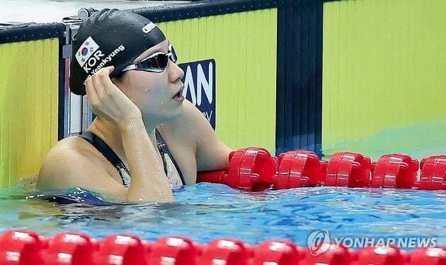 “자유형 50ｍ 25초61”…허연경, 세계선수권 33위로 준결승 좌절 / 연합뉴스