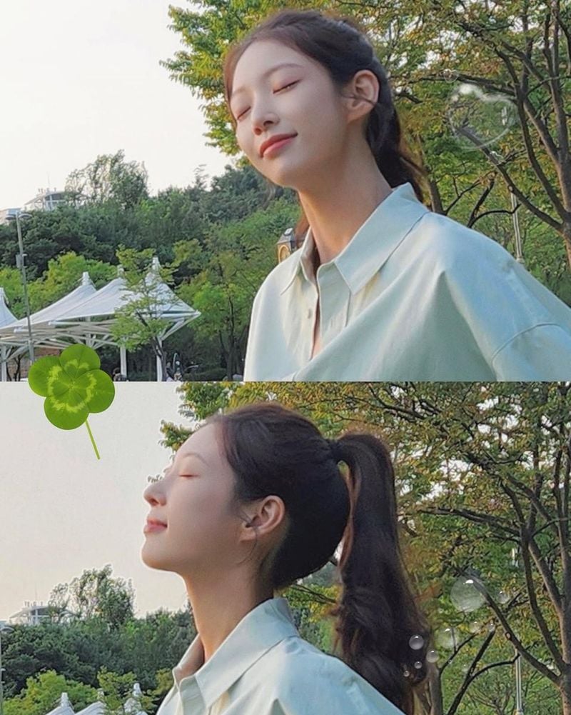 “오늘 밤 9시 20분에 만나요”…공승연, 석양 속 평온→청초한 여름 감성 / 배우 공승연 인스타그램