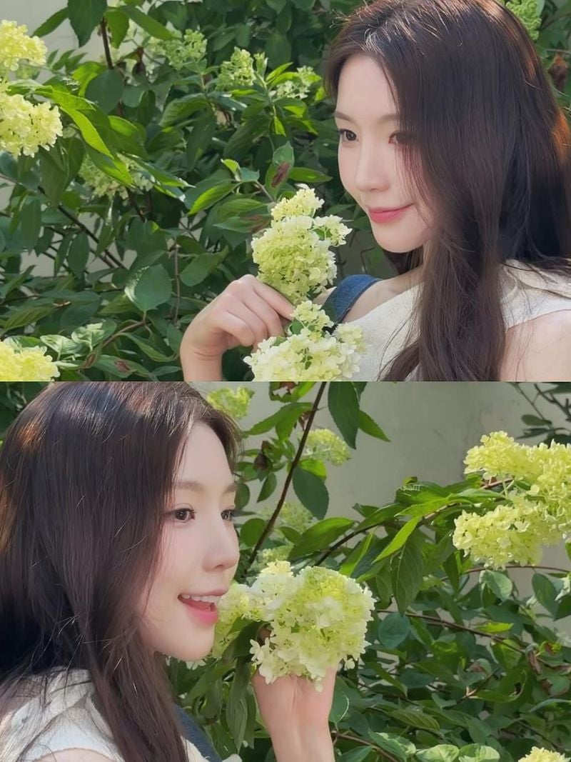 “8월도 팔팔하게”…성해은, 초록빛 여름→청아한 미소로 압도 / 환승연애2 출연자, 인플루언서, 유튜버 성해은 인스타그램