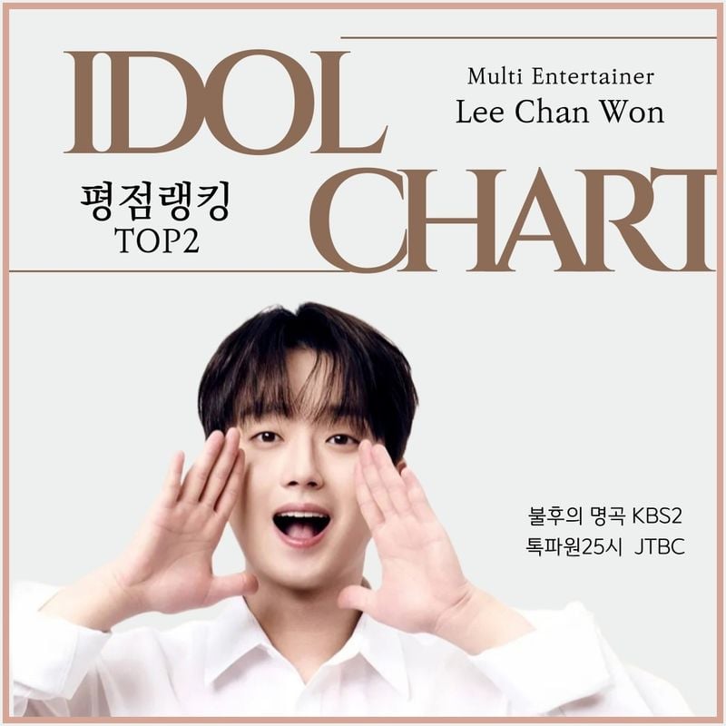 '트롯거성' 이찬원, 7월 4주 차 평점랭킹 TOP2...181주 연속 2위