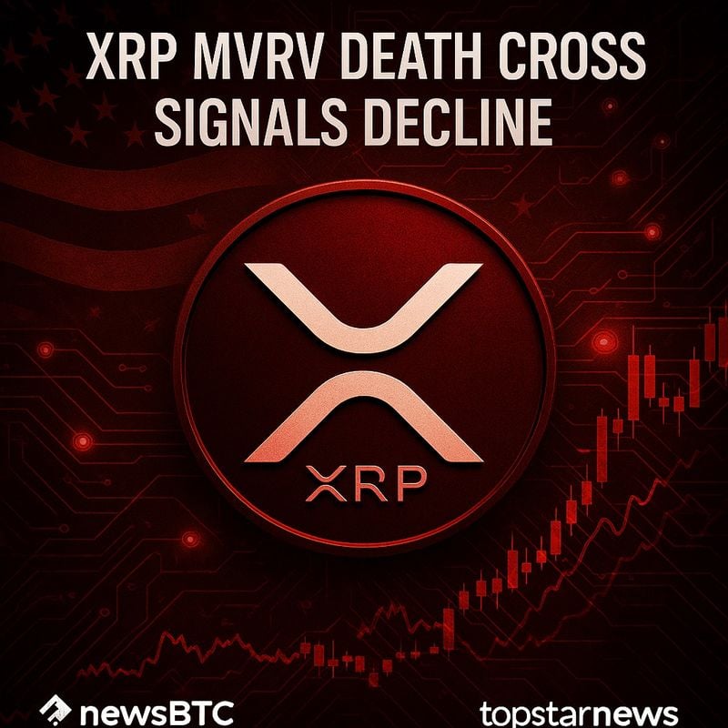 리플 XRP, MVRV 데스크로스 발생…하락 압력 지속되나