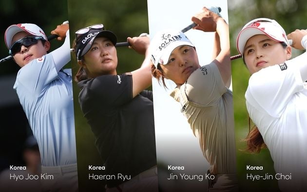 “세계랭킹 1~4위 김효주 합류”…LPGA 한화 크라운 대표팀 확정 / 연합뉴스