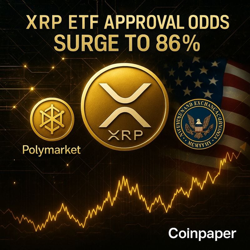 리플 XRP ETF 승인 기대감 86% 돌파