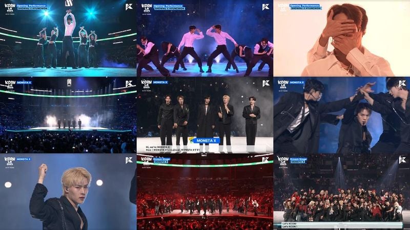 “몬스타엑스, 11년 무대 내공”…‘KCON LA 2025’ 엔딩 장식→글로벌 팬덤 환호