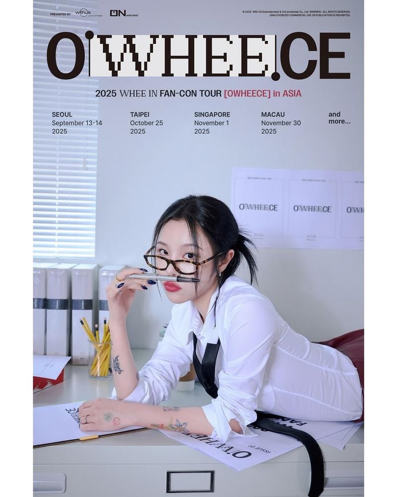 “유리알 시선 속 낮은 목소리”…휘인, 일상과 무대의 경계→도발적 예고 / 걸그룹 마마무 휘인 인스타그램