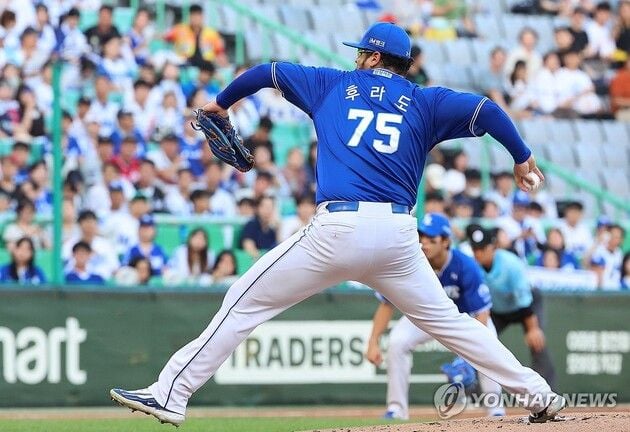 “8이닝 1실점 호투”…후라도, 최다 이닝 1위·3년 연속 10승 / 연합뉴스