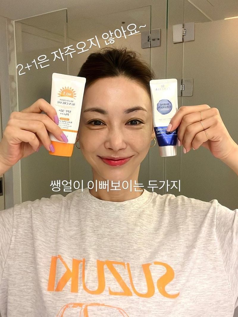 “2+1은 자주오지 않아요”…고은미, 맑은 미소로 여름 빛→물광 피부 자신감 / 배우 고은미 인스타그램