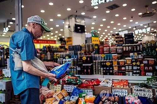 중국 7월 소비자물가 0%…디플레 우려 지속