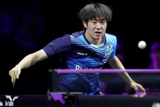 “첫 게임 역전 허용”…오준성, WTT 요코하마 16강서 세계 2위 왕추친에 0-3 패배 / 연합뉴스