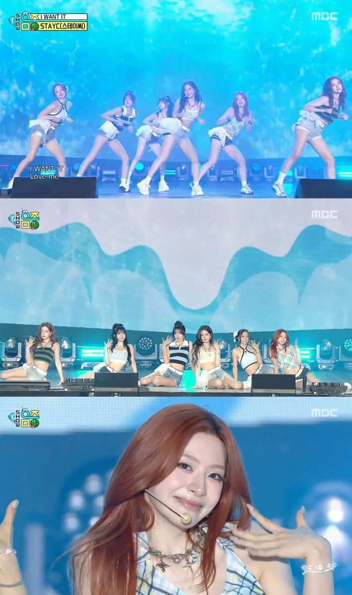 “여름 청량 가득”…스테이씨, ‘음악중심’ 무대→완벽한 ‘I WANT IT’ 퍼포먼스