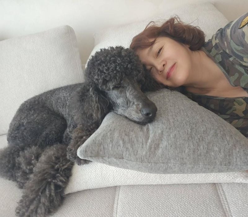 “베게 나눠쓰는 사이”…이승연, 여름날의 온기→평온한 휴식 / 배우 이승연 인스타그램