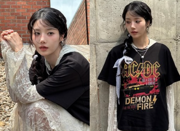 권은비, 핼쑥하게 남은 미소