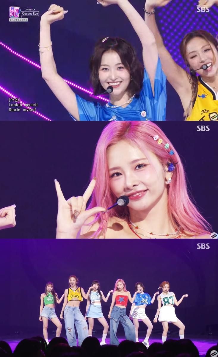 “퀸즈아이 ‘Feel the Vibe’ 여름을 물들이다”…인기가요에서 퍼진 청량 에너지→팬심 한가운데 파고들다