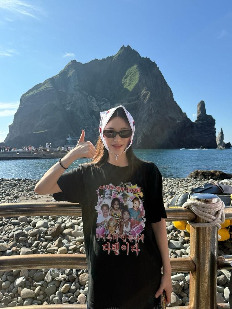 “입도 성공”…유혜주, 독도 앞 맑은 미소→도전의 순간 / 인플루언서 유혜주 인스타그램