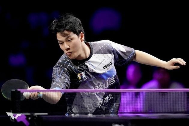 “1-4 패배”…안재현, WTT 요코하마 8강서 뫼레고르에 막혀 탈락 / 연합뉴스