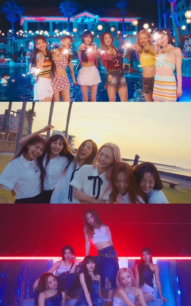 “여름 감성 한가득”…퀸즈아이, ‘Feel the Vibe’로 서머퀸 존재감→음악방송 무대 몰입