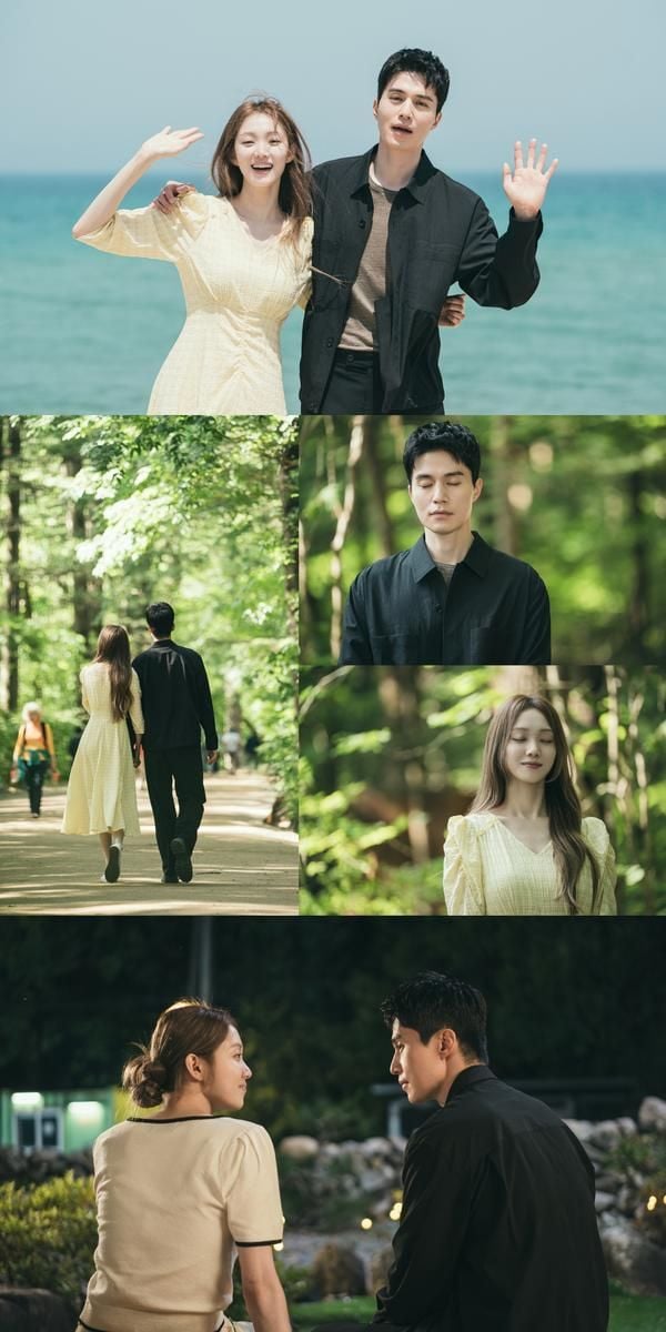 “여운 남긴 재회”…이동욱·이성경, ‘착한 사나이’ 바닷가 입맞춤→운명 로맨스 심쿵 / JTBC
