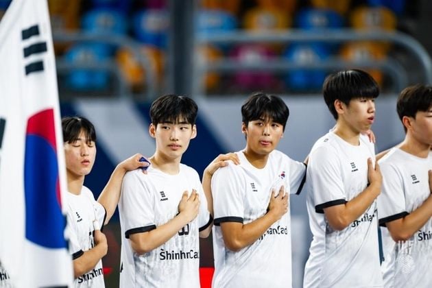 “최영우·김은호 7골 합작”…한국, 미국 꺾고 세계청소년핸드볼 첫 승 / 연합뉴스