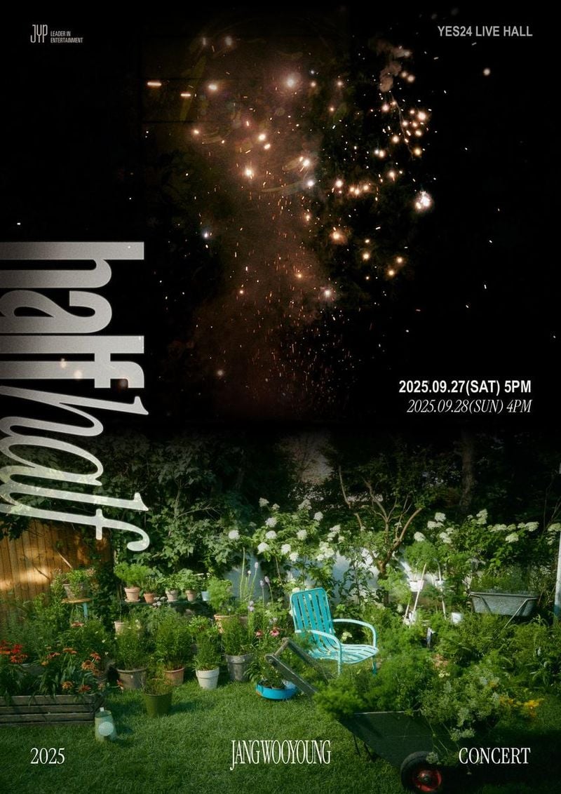 “장우영, 서울을 뜨겁게”…‘half half’로 7년 만에 솔로 콘서트→가을밤 물들인다 / JYP엔터테인먼트