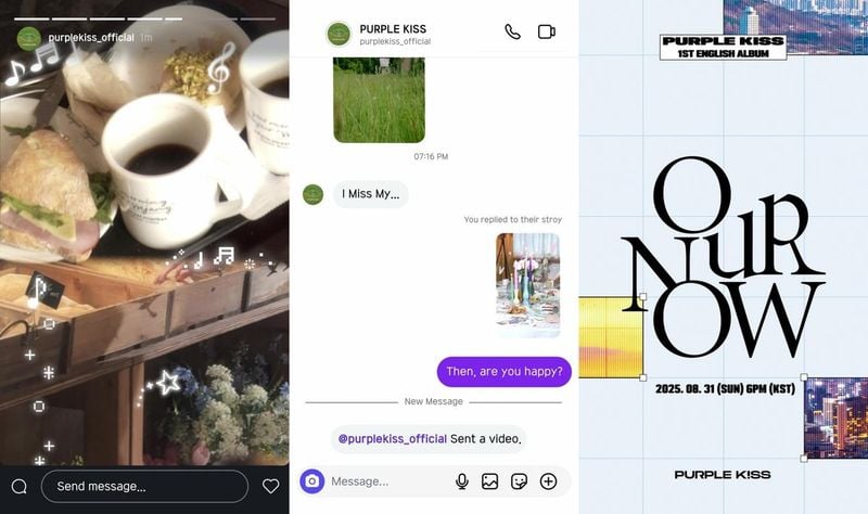 “행복한 순간을 노래한다”…퍼플키스, ‘OUR NOW’로 글로벌 교감 확대→첫 영어 앨범 도전 / 알비더블유