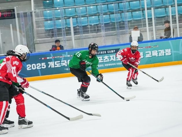 “NHL 코치진 지도”…2025 하키투게더 캠프, 25개국 지도자 기술 교류 / 연합뉴스