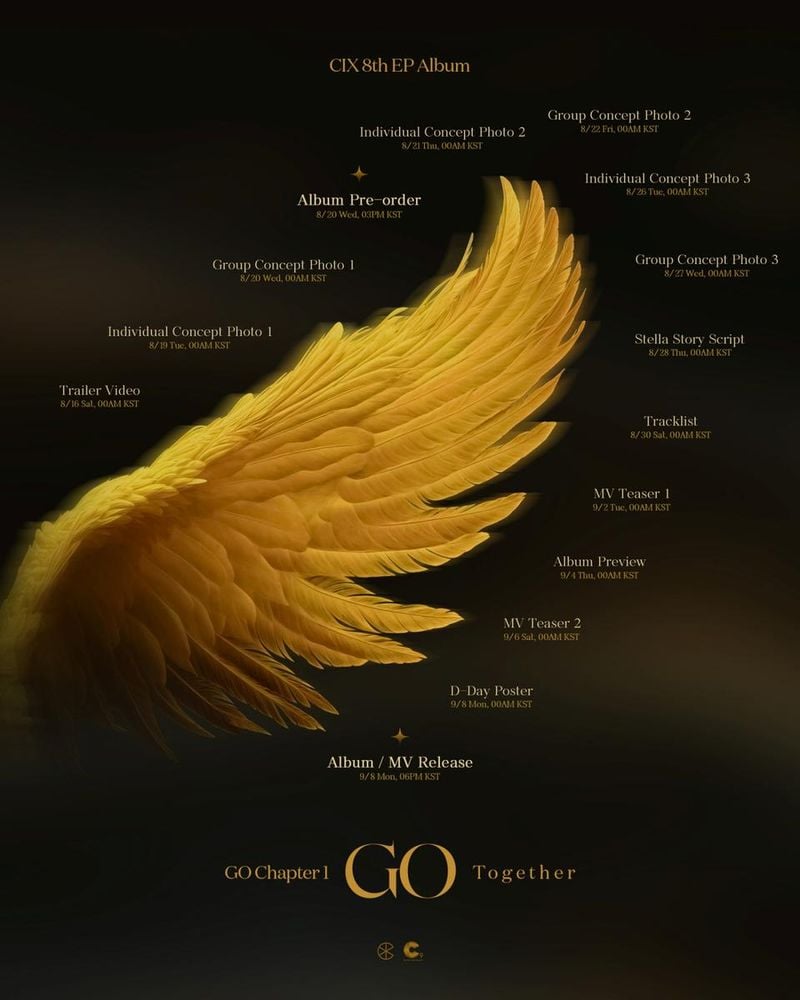“날개 단 새 시작”…CIX, ‘GO Chapter 1 : GO Together’로 9월 컴백→세계관 확장 기대 / C9엔터테인먼트