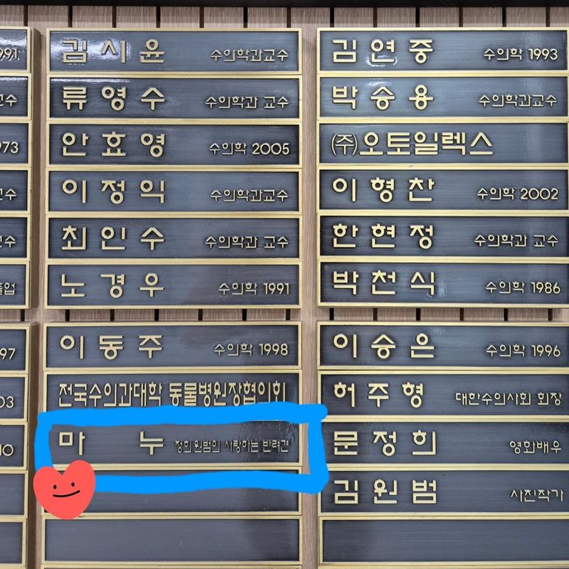 “마누와 함께한 순간”…문정희, 가을의 온기→따스한 기부 실천 / 배우 문정희 인스타그램