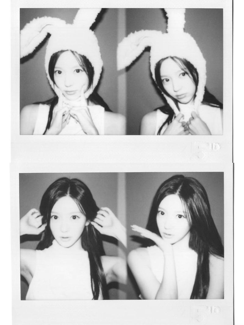 “밤을 밝히는 순수한 장난”…홍지윤, 레트로 감성→토끼 변신 셀카 / 배우 홍지윤 인스타그램