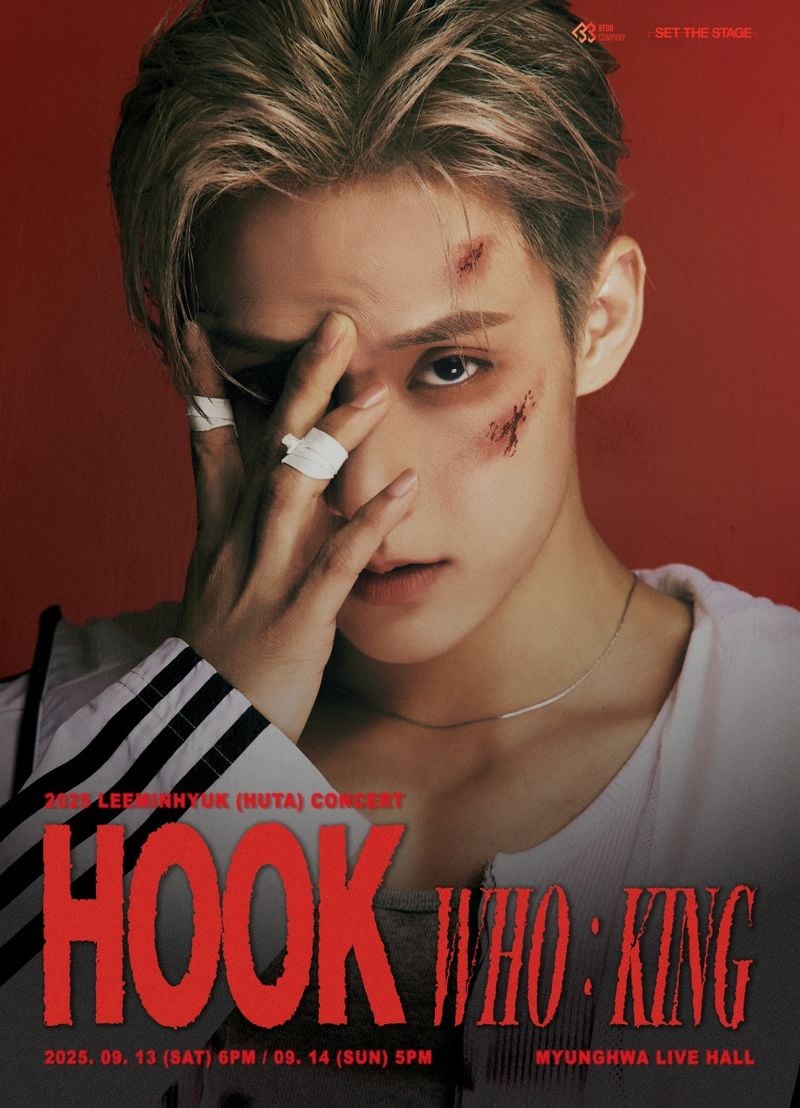 “압도적 카리스마”…비투비 이민혁, ‘HOOK - WHO : KING’ 포스터로 무대 기대감 증폭 / 비투비 컴퍼니