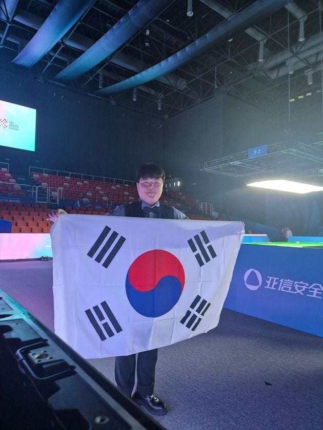 “16이닝 40-22 완승”…조명우, 월드게임 한국 당구 첫 금메달 / 연합뉴스
