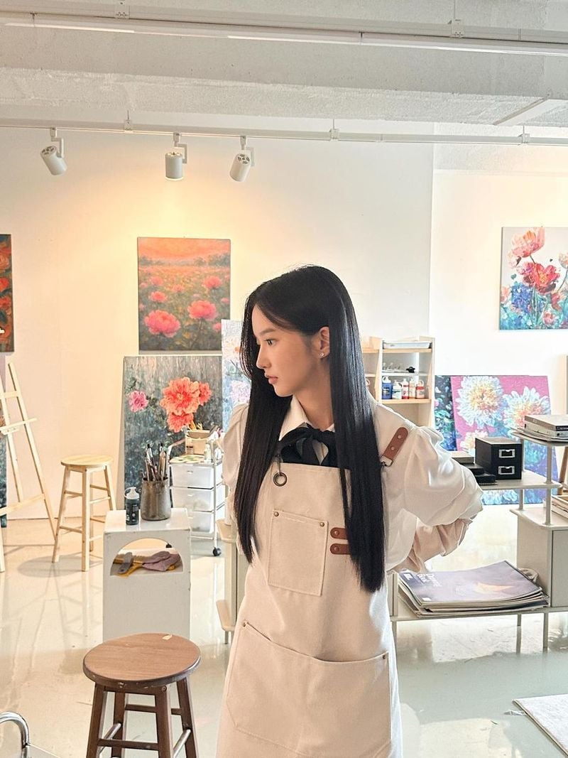 “영라들 속 우진이들 찾기”…박정연, 한낮의 몰입→화실 감성 가득한 순간 / 배우 박정연 인스타그램
