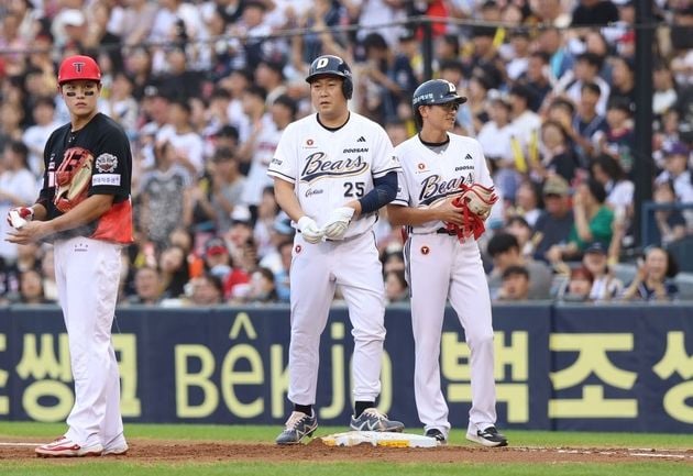 “8회 극적 역전타”…조수행, 두산 KIA전 3연전 싹쓸이 완성 / 연합뉴스
