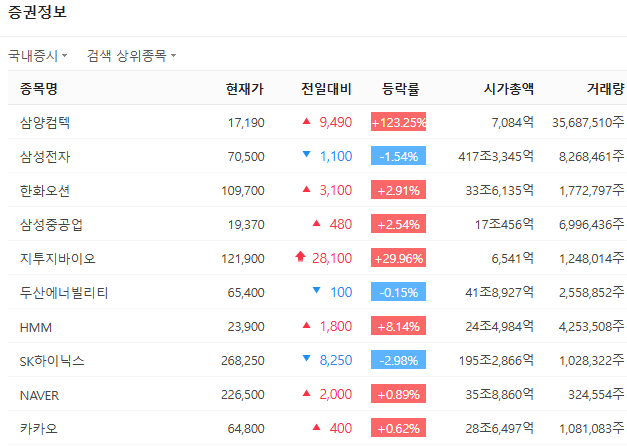 출처: 네이버페이증권 제공