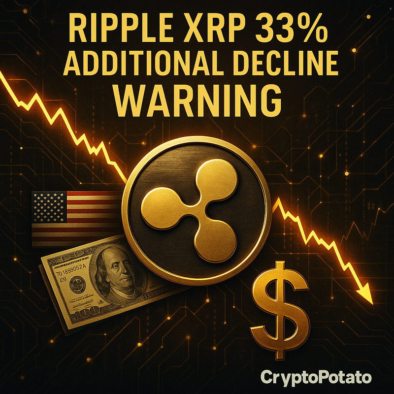 리플 XRP 33% 추가 하락 경고