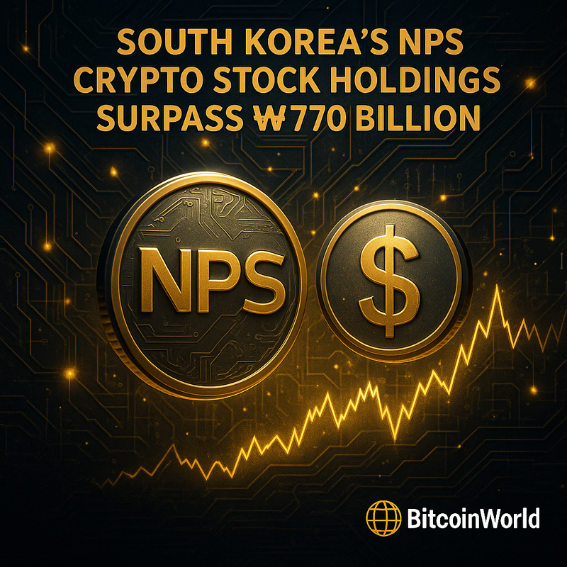 국민연금, 암호화폐 주식 보유액 7천7백억 돌파