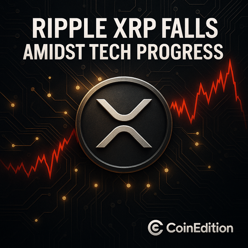 리플 XRP, 핵심 지지선 붕괴 속 기술 진전