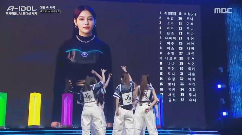 “완벽 무대 뒤 유연한 대처”…아이칠린, ‘A-IDOL’서 빛난 존재감→AI와 사람의 경계 허물다 / MBC