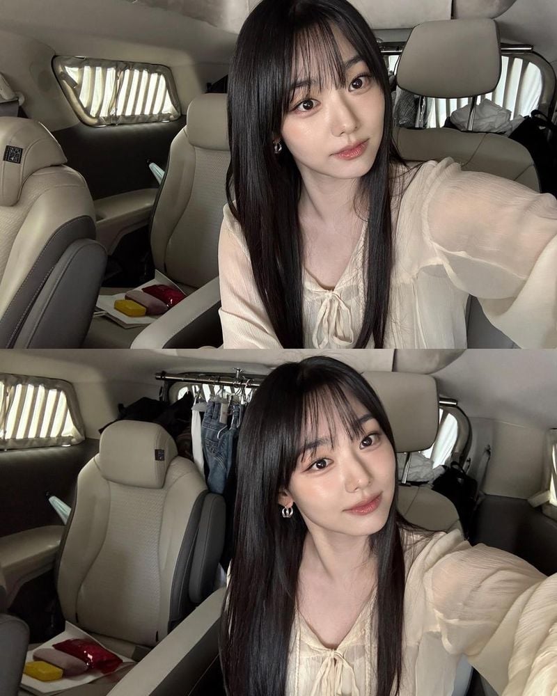 “섬세한 빛결 머문 오후”…강미나, 청초한 긴 머리→여름 감성 셀카 / 걸그룹 구구단, 배우 강미나 인스타그램