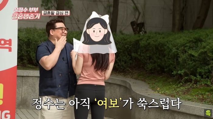 윤정수, 구청서 혼인신고 담담한 손길