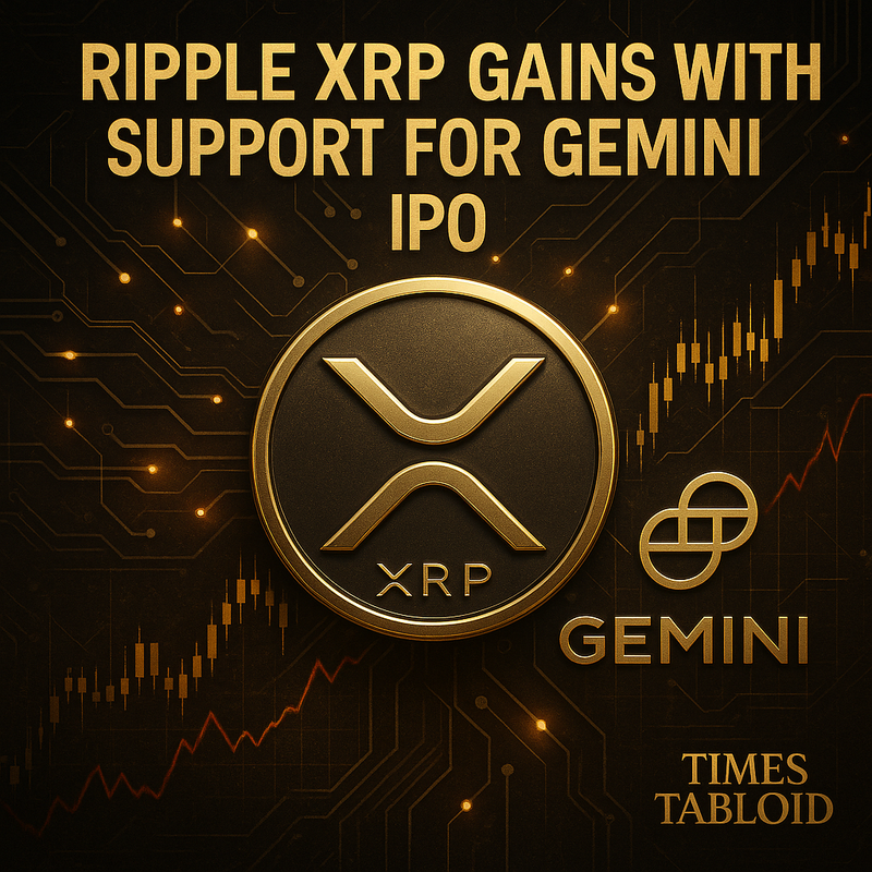 리플 XRP, 제미니 IPO 지원으로 주목