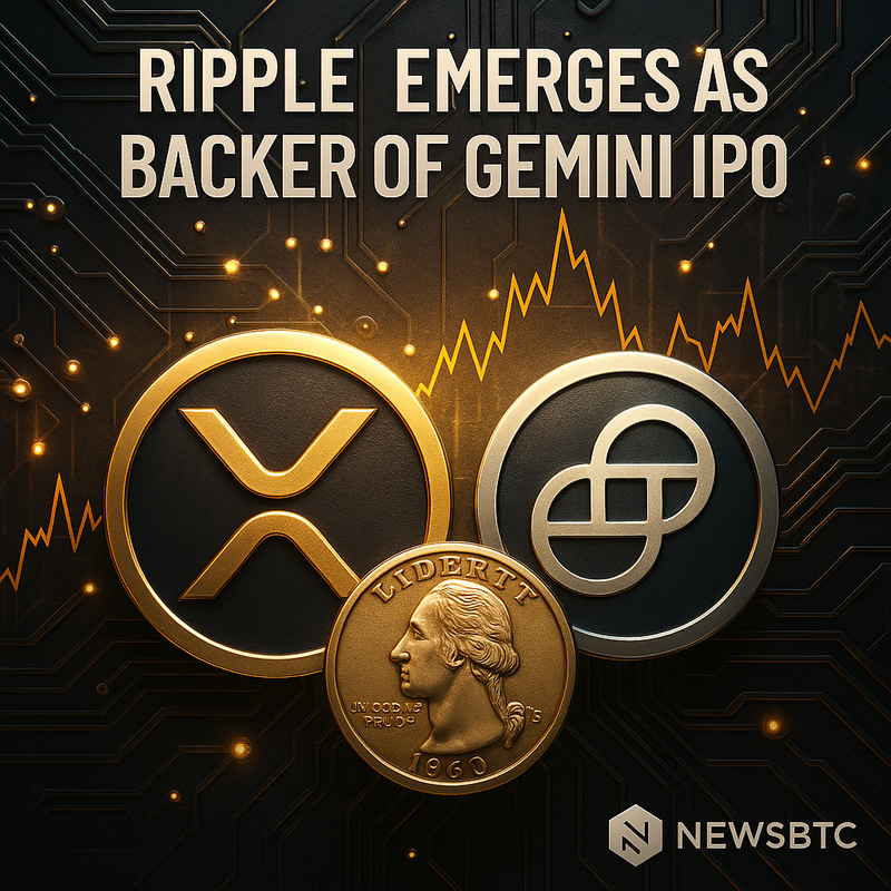리플 XRP, 제미니 IPO 신용지원자로 부각