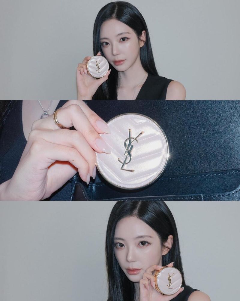 “화사하게 머문 여름의 결”…윤하정, 빛나는 고혹→핑크 쿠션 변신 / 인플루언서 윤하정 인스타그램