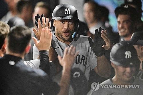 “2경기 14홈런 타이기록”…양키스, 탬파베이전 연승으로 5연승 질주 / 연합뉴스