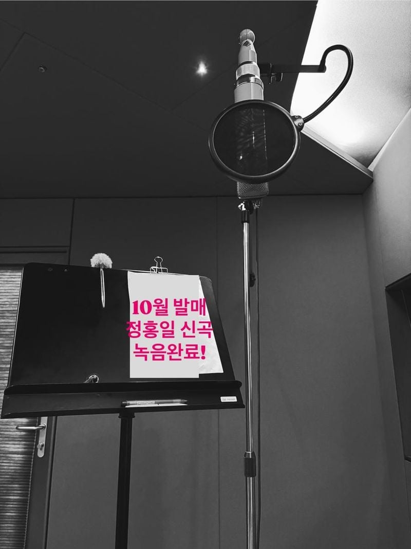 “모두들 수고많았어요”…정홍일, 완성의 울림→10월 신곡 예고 / 가수 정홍일 인스타그램