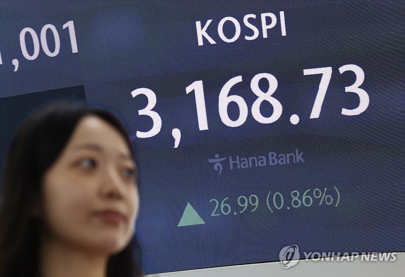 코스피 3,168.73 마감…저가매수·한미정상회담 기대에 이틀 연속 상승